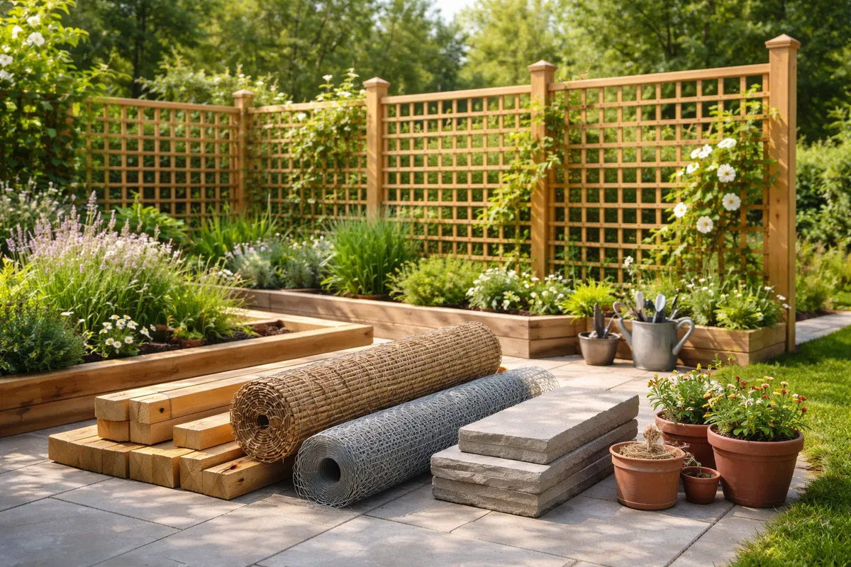 Comment bien choisir les matériaux pour construire un jardin en treillis